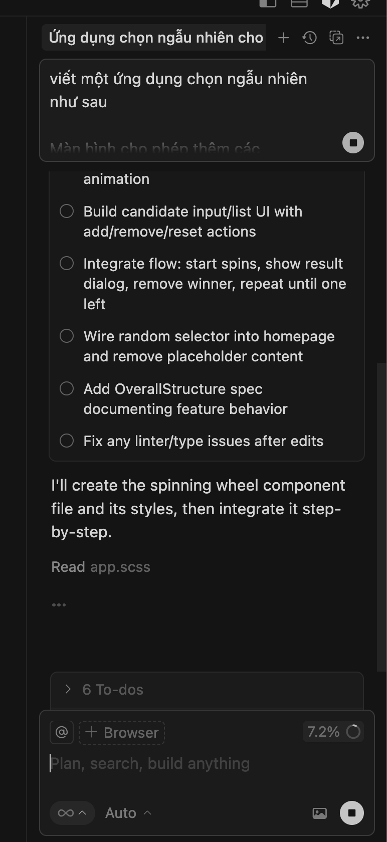 Cursor lên kế hoạch
